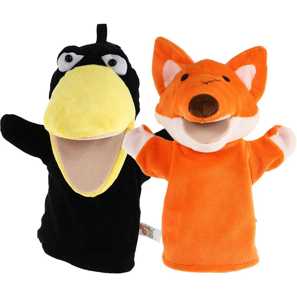 

2 Pcs Animal Puppet Hand Puppets for Children Educational Toys 3+ Year Old Babies Adults Toddlers 2-4 Years Kids