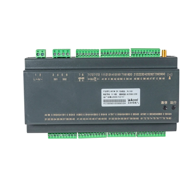 35mm Din Rail Mounted ARTM-24 Industrial RS485 Modbus-RTU 24 Channels PT Sensor Input Temperature Control Controller
35mm Din Rail Mounted ARTM-24 Industrial RS485 Modbus-RTU 24 Channels PT Sensor Input Temperature Control Controller