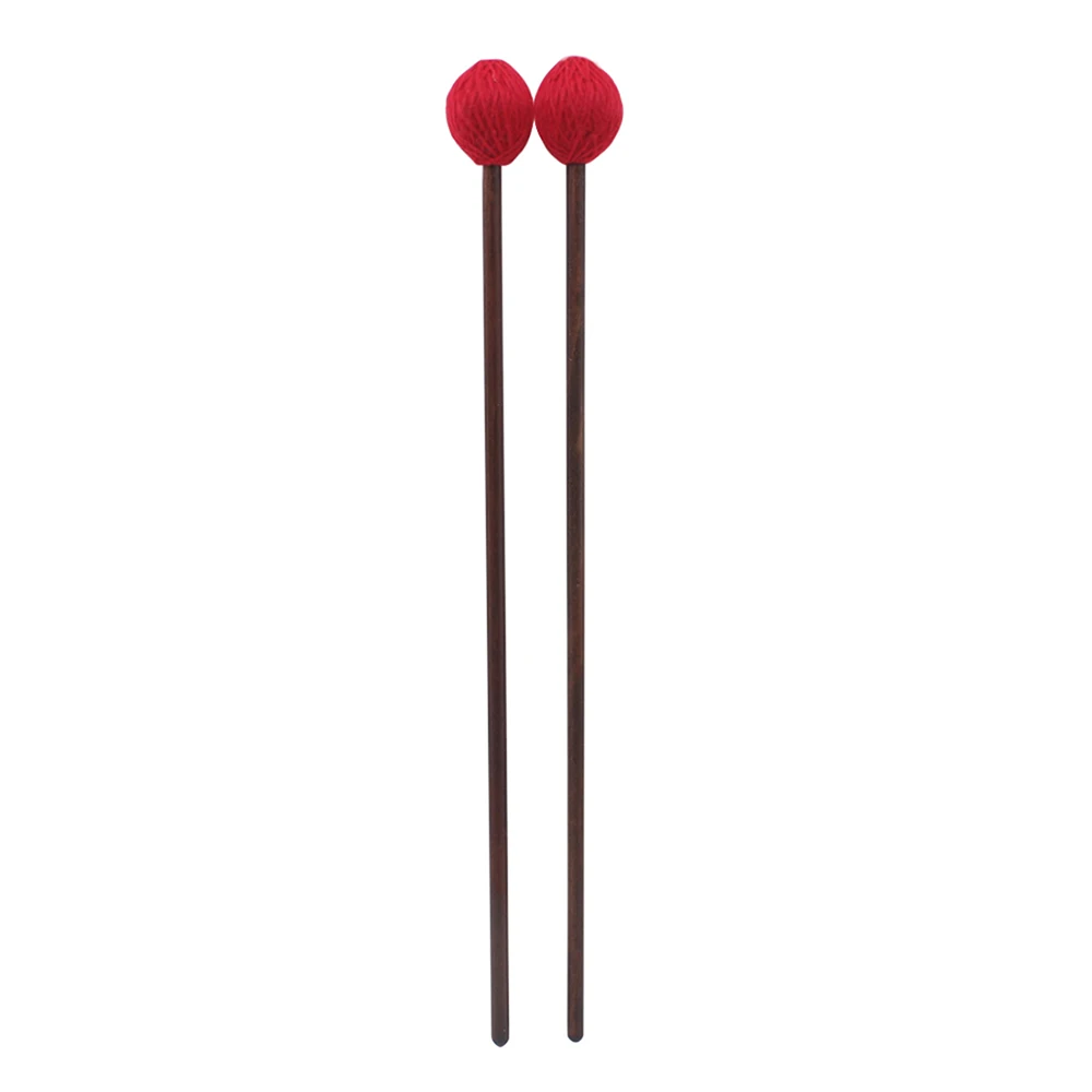 

Drumstick Drum Sticks 1 Pair Percussion Instrument Accessory Intermediate Marimba Mallets Professional Xylophone Mallet Red