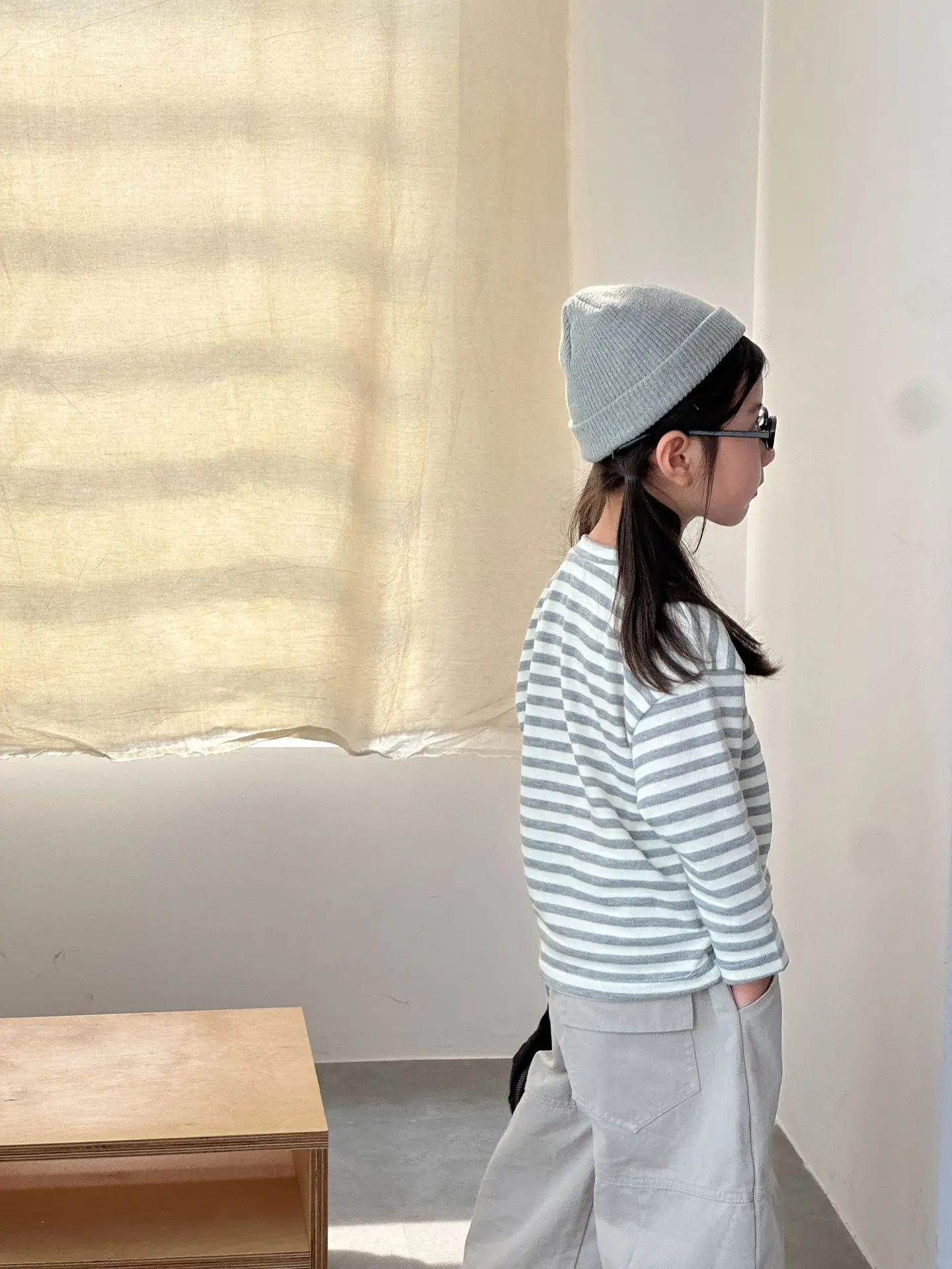2025 Autumn New Children Long Sleeve T Shirts Cotton Girls Loose Striped Bottoming Shirt Boys Versatile Casual Tops Kids Clothes 33 S31e6e069a50246dcbe98c2e8423318a2L