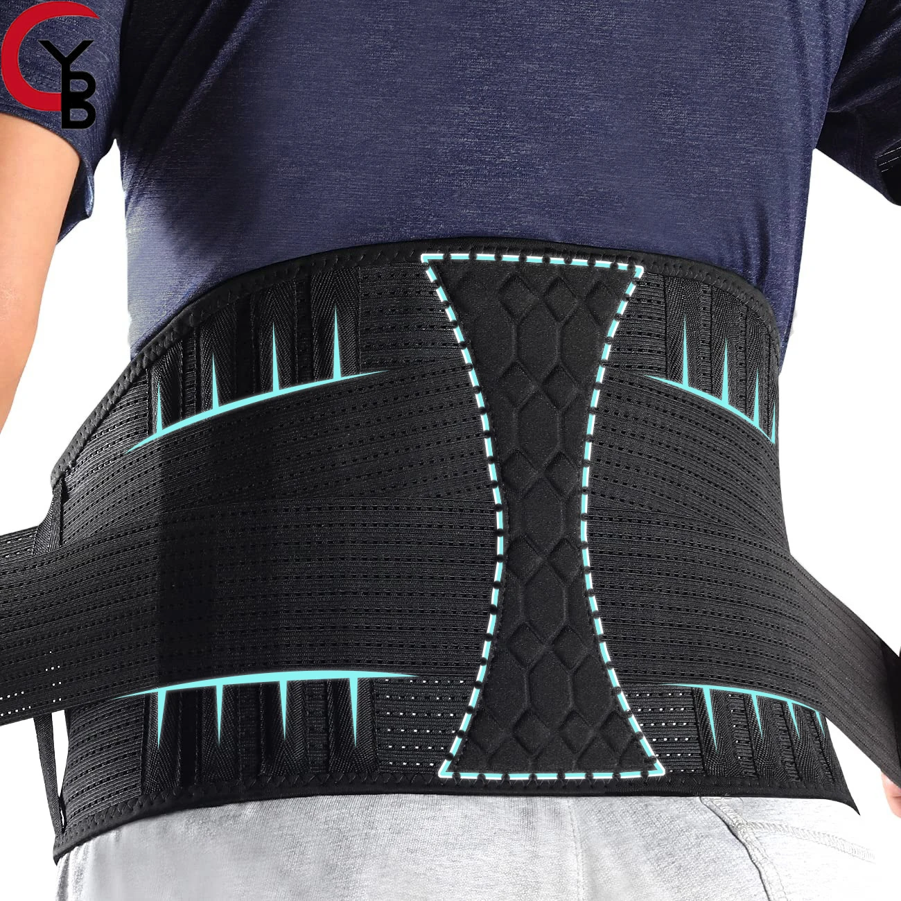 

Lumbar Support Belt Lower Back Brace for Lifting, Herniated Disc, Sciatica, Pain Relief,Breathable Lumbar Brace for Men & Women