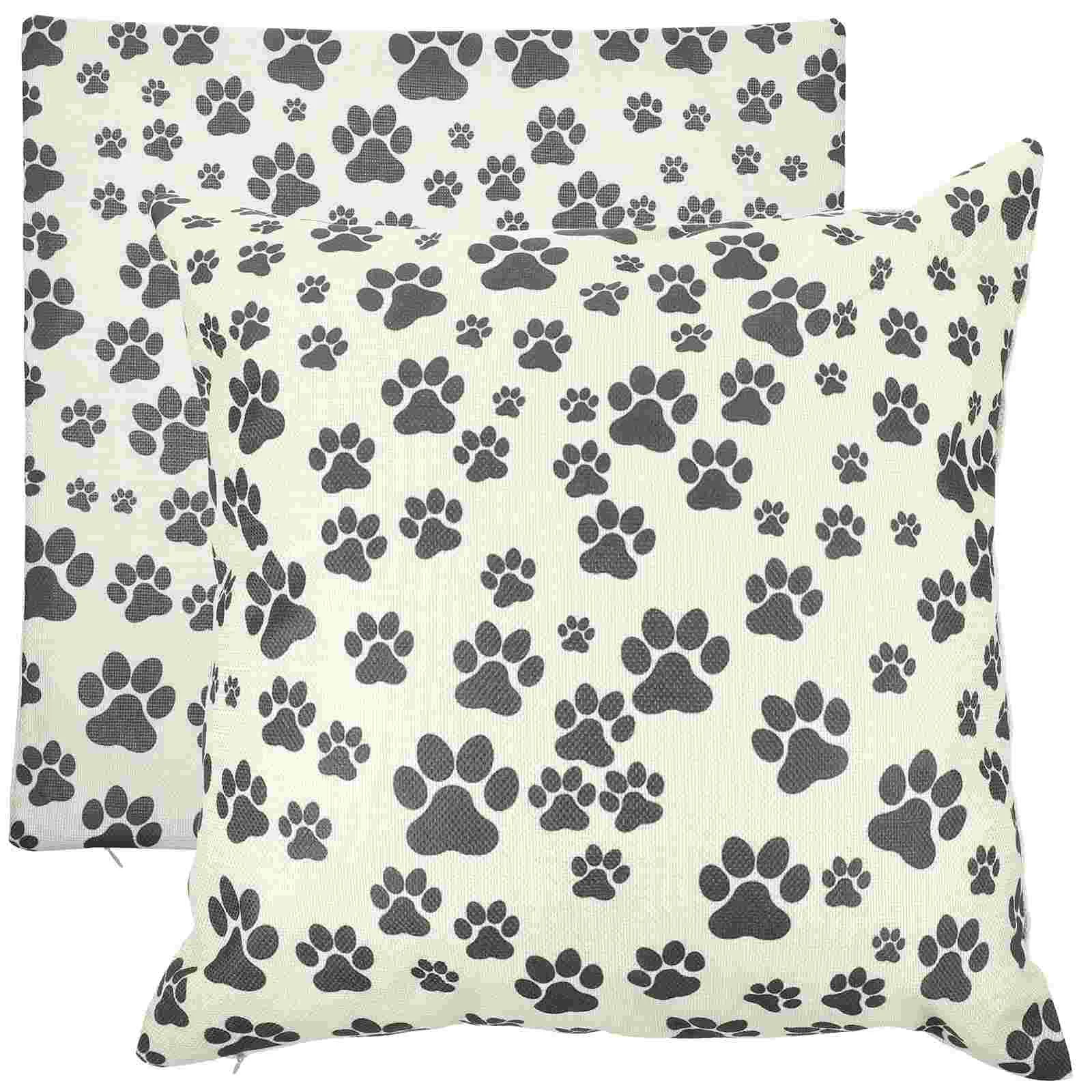 2 Pcs Dog Paw Print Pillow Square Cases Protector Supplies Football Sofa Cushion Covers Cotton Throw Linen
2 Pcs Dog Paw Print Pillow Square Cases Protector Supplies Football Sofa Cushion Covers Cotton Throw Linen