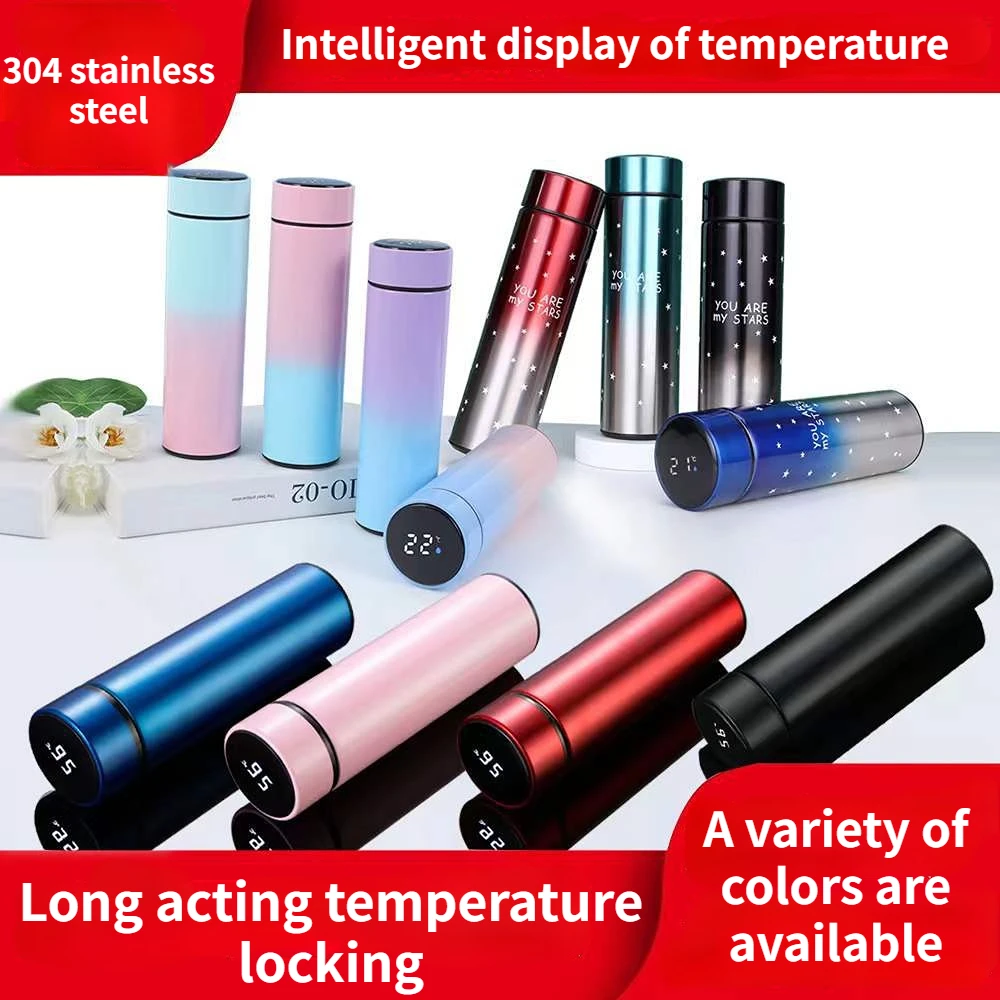 Smart Display Stainless Steel Thermos Cup Portable Travel Vacuum Bottle with Tea Insulated Water Bottle Coffee Mug Free Shipping
Smart Display Stainless Steel Thermos Cup Portable Travel Vacuum Bottle with Tea Insulated Water Bottle Coffee Mug Free Shipping