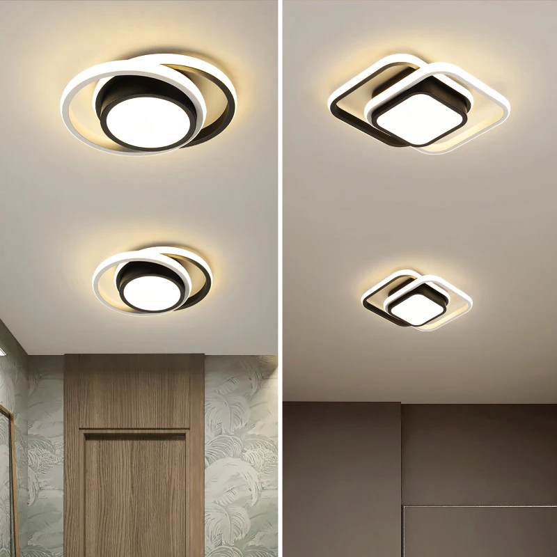 

32W 28W Creative LED Ceiling Lamp for Living Room Bedroom Interior Aisle Ceiling Lighting Fixture for Corridor Balcony Home