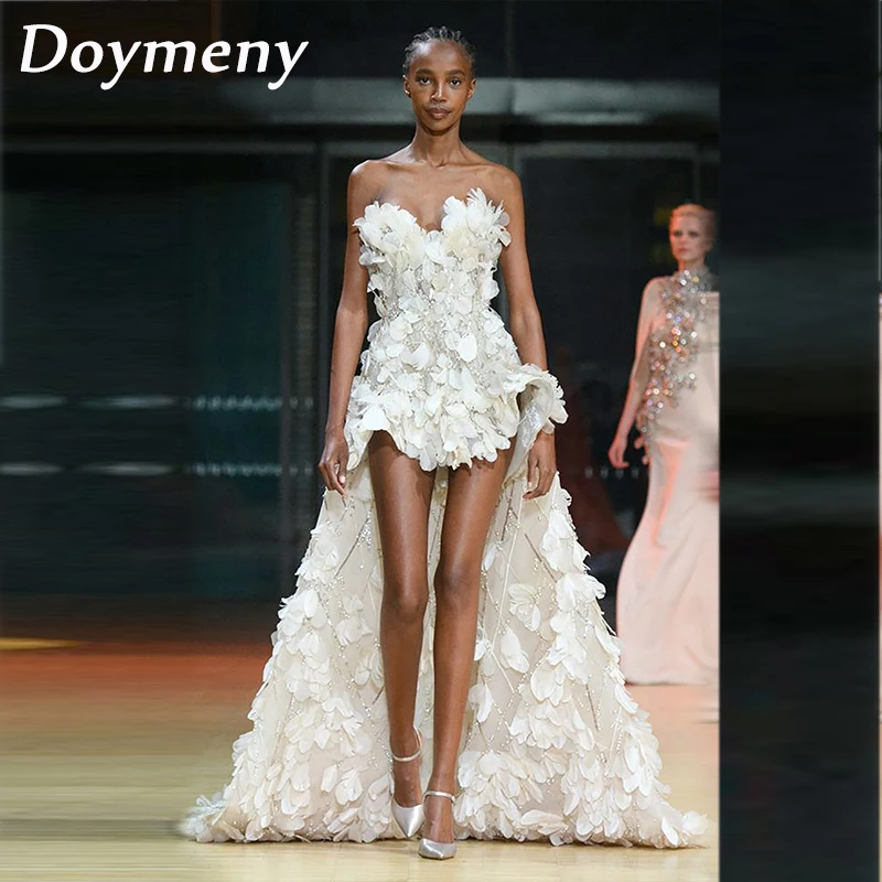Doymeny Elegant Prom Dresses Feather Beaded High Low Sequin Sweetheart Cocktail Formal Evening Party Gowns vestido galaفساتين ال
Doymeny Elegant Prom Dresses Feather Beaded High Low Sequin Sweetheart Cocktail Formal Evening Party Gowns vestido galaفساتين ال