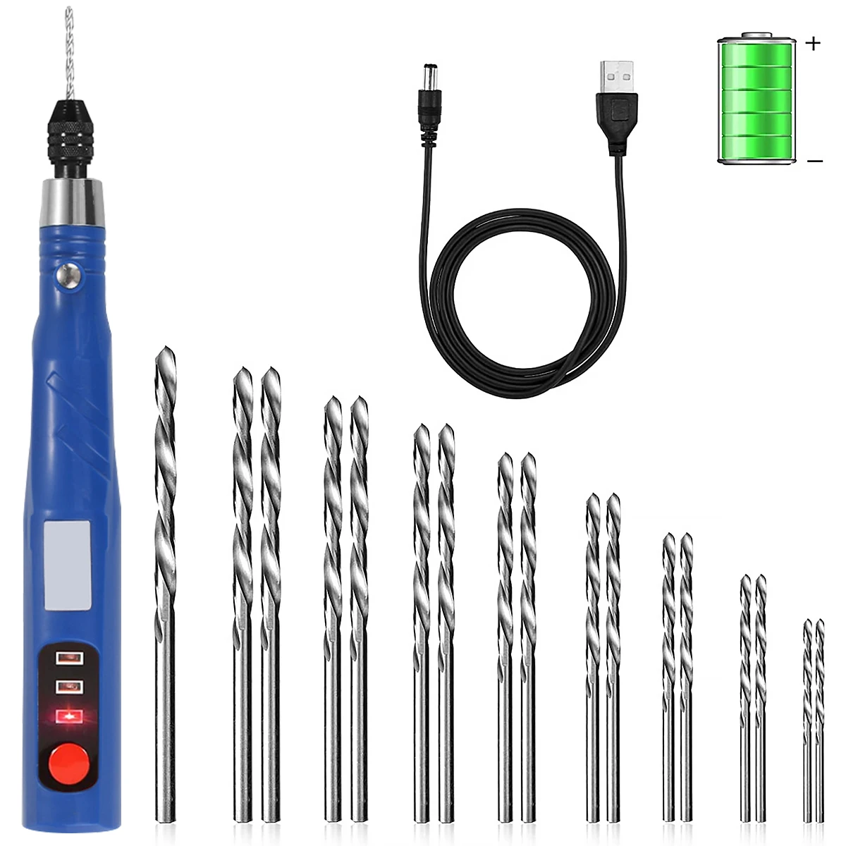 Electric Hand Drill Cordless Rotary Tool with 3 Adjustable Speed 2000mAh Rechargeable Engraving Pen Wireless Etching Engraving
Electric Hand Drill Cordless Rotary Tool with 3 Adjustable Speed 2000mAh Rechargeable Engraving Pen Wireless Etching Engraving