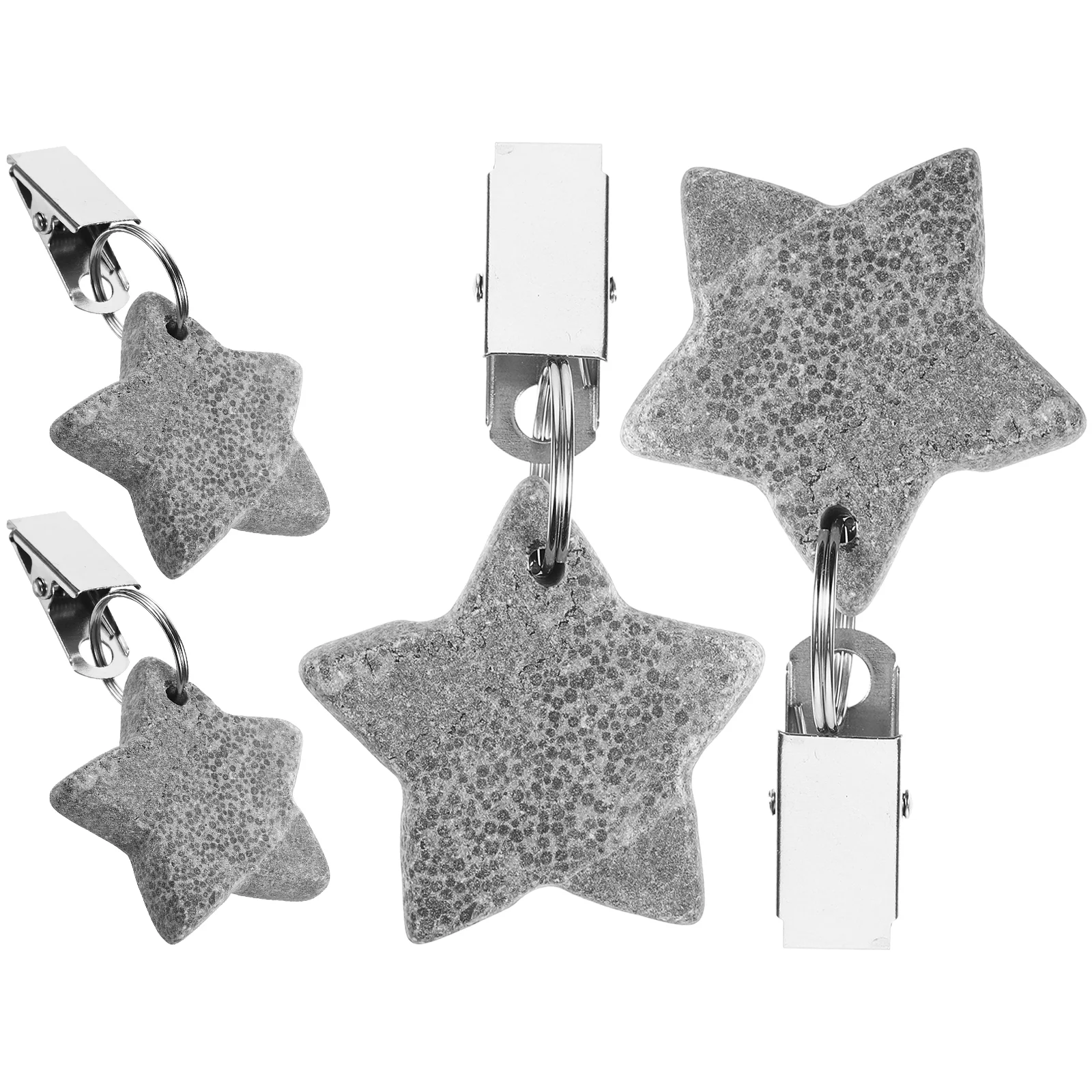 

Tablecloth Clips Star Shaped Tablecloth Weights Tablecloth Pendants Weights With Clip For Picnic Wedding Party 4x4cm