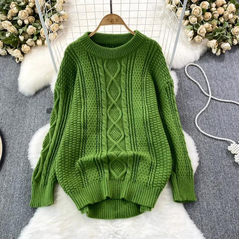 2023 Autumn Winter New Gentle Pull Femme O Neck Solid Color Long Sleeve High Street Sweater Y2k Loose Grunge Vintage Jumpers
2023 Autumn Winter New Gentle Pull Femme O Neck Solid Color Long Sleeve High Street Sweater Y2k Loose Grunge Vintage Jumpers