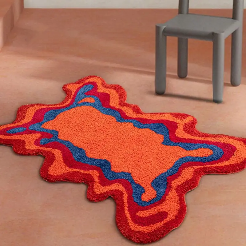Abstract Art Carpets Tufted Mat Super Absorbent Floor Rug Orange Blue Bathroom Mat Non-Slip Soft Bedroom Decoration 70x120
Abstract Art Carpets Tufted Mat Super Absorbent Floor Rug Orange Blue Bathroom Mat Non-Slip Soft Bedroom Decoration 70x120