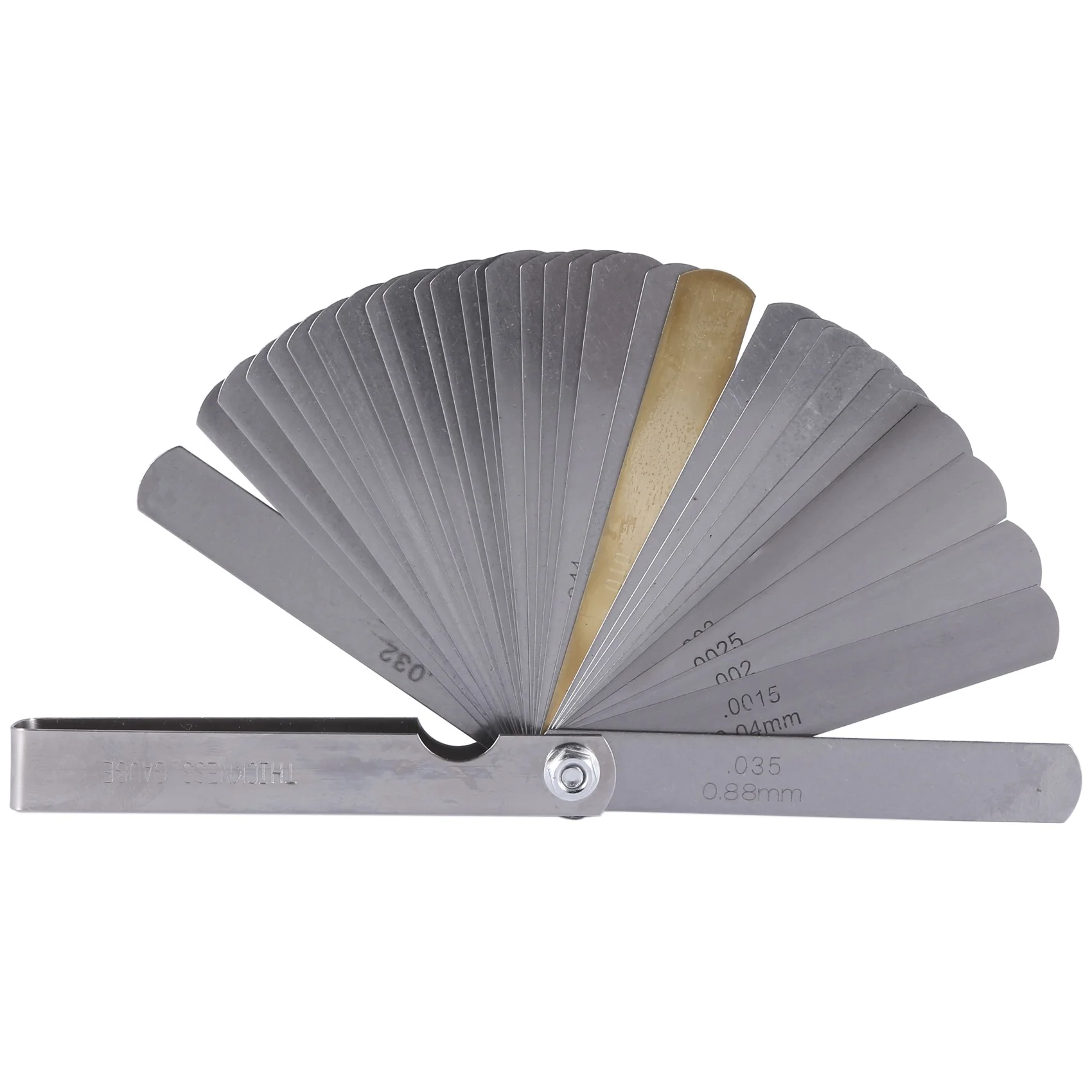 32 set distance gauge feeler gauge valve teaching feeler gauge 0.04-0.88 mm gap dimension
32 set distance gauge feeler gauge valve teaching feeler gauge 0.04-0.88 mm gap dimension