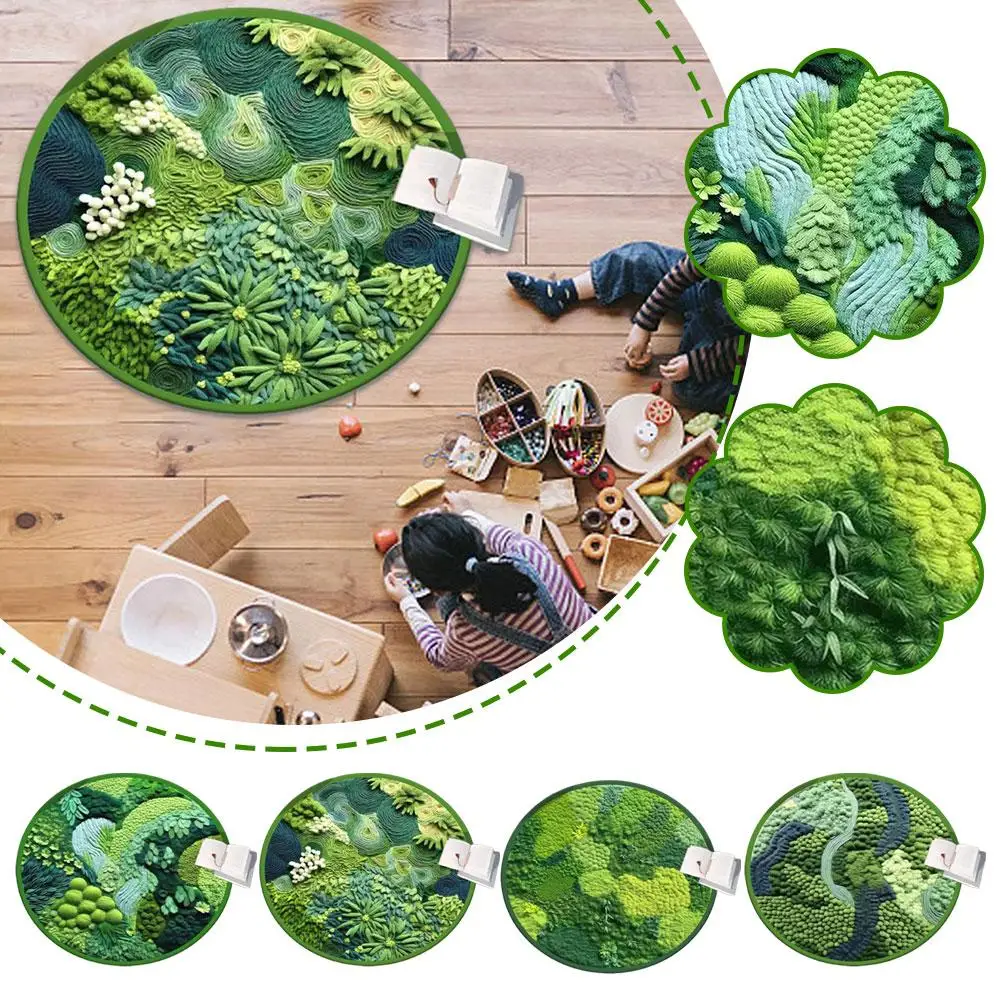 Green Moss Round Rug Imitation Wool Anti-slip Soft Bedroom Room Door Balcony Bedside Comfortable Floor Mats Living Carpet I6A8
Green Moss Round Rug Imitation Wool Anti-slip Soft Bedroom Room Door Balcony Bedside Comfortable Floor Mats Living Carpet I6A8