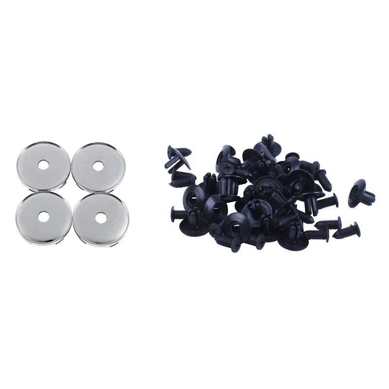4 Pcs Chrome Wheel Center Hub Cap With 25 Pcs Plastic Push In Bumper Fender Door Rivets Clip
4 Pcs Chrome Wheel Center Hub Cap With 25 Pcs Plastic Push In Bumper Fender Door Rivets Clip