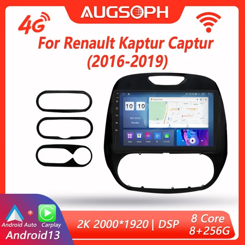 Автомагнитола на Android 13 для Renault Kaptur Captur 2016-2019, мультимедийный плеер 9 дюймов 2K с 4G Car Carplay и 2Din GPS-навигацией
Автомагнитола на Android 13 для Renault Kaptur Captur 2016-2019, мультимедийный плеер 9 дюймов 2K с 4G Car Carplay и 2Din GPS-навигацией