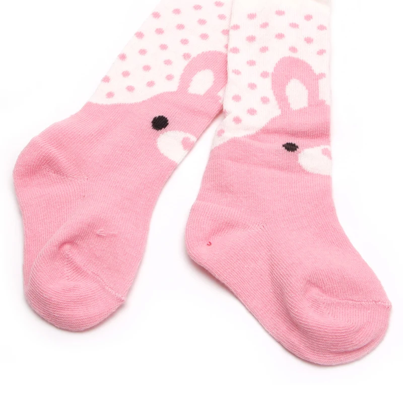 

Q0KB хлопковые колготки с медведем для маленьких девочек, носки, чулки, брюки, чулочно-носочные изделия, колготки