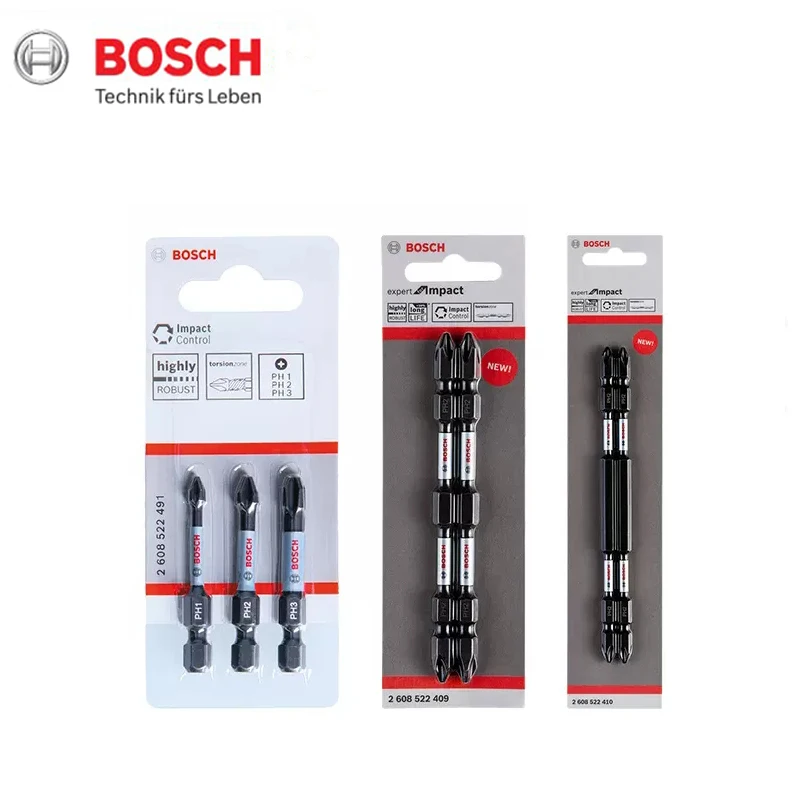 

Профессиональный набор ударных отверток Bosch, набор наконечников для ударного ключа PH1/2/3, аксессуары для ударного шуруповерта