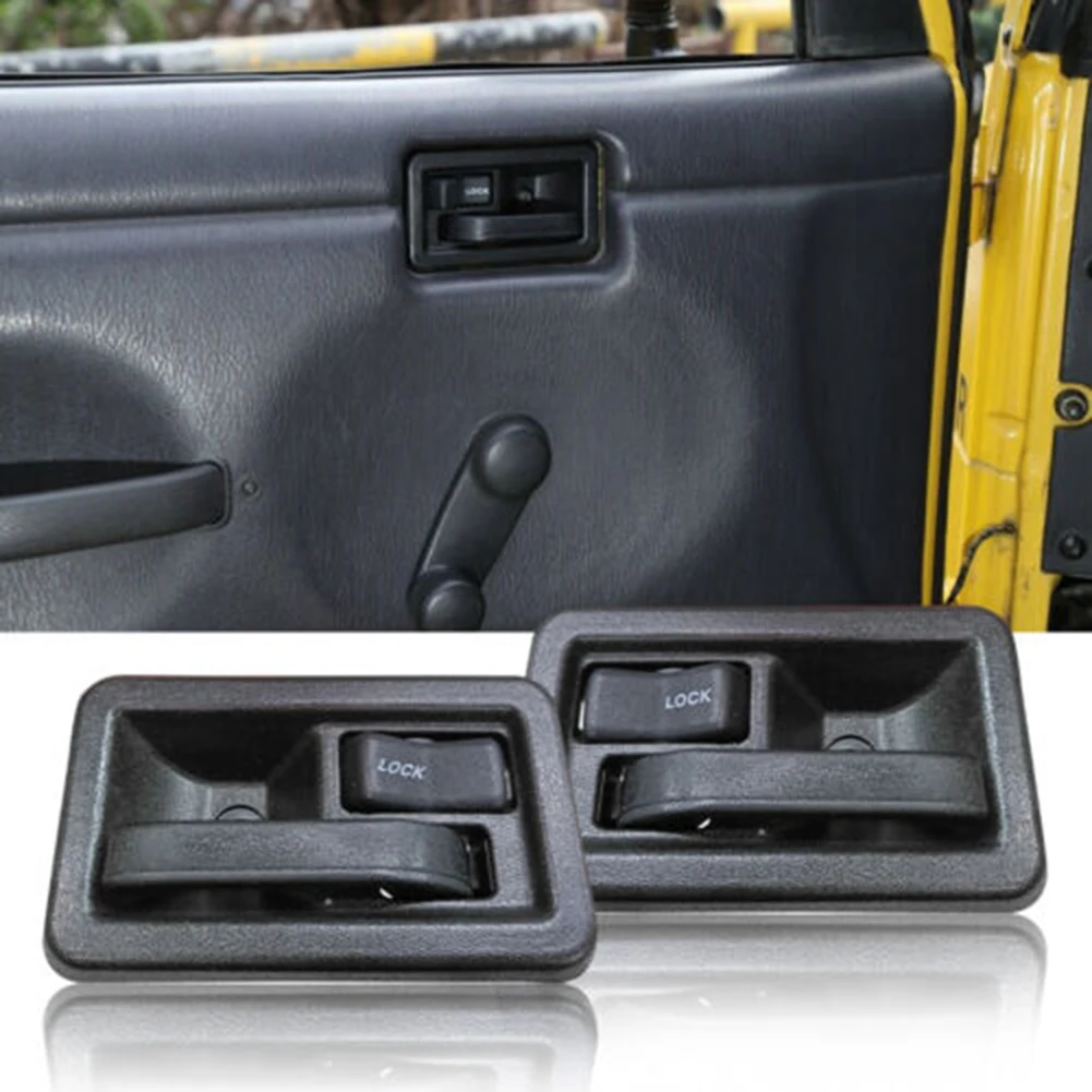 Interior Door Handle 1 Pair 55176476AB ABS Accessory Black Replaces Wrangler High Quality New Practical Useful
Interior Door Handle 1 Pair 55176476AB ABS Accessory Black Replaces Wrangler High Quality New Practical Useful