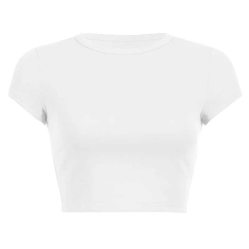 Solid Short Sleeve O-Neck Summer T-Shirts Fashion Sexy Crop Tops Plus Size Slim Casual Tshirt Brand New Streetwear Tees T Shirts
Solid Short Sleeve O-Neck Summer T-Shirts Fashion Sexy Crop Tops Plus Size Slim Casual Tshirt Brand New Streetwear Tees T Shirts