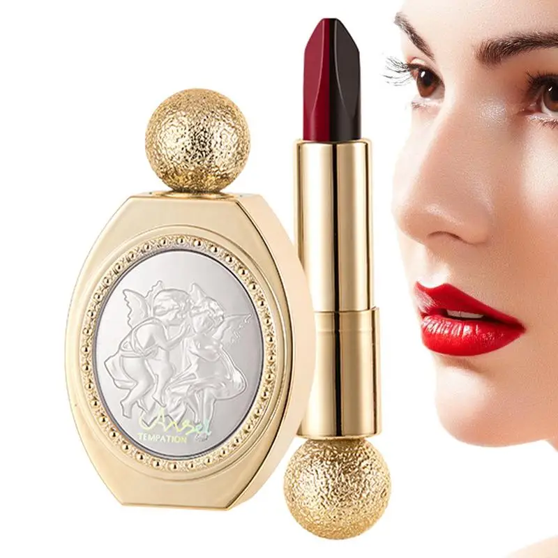 

5-in-1 Matte Velvet Lipstick Waterproof Lipsticks With Makeup Mirror Long Lasting Magic Lip Gloss For Women Beauty Cosmetics