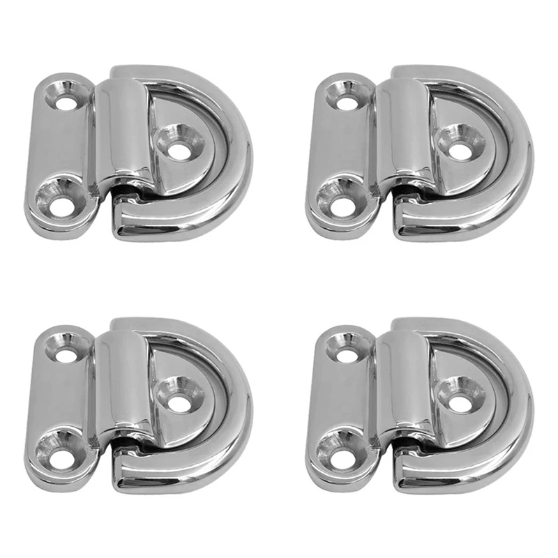 316 Stainless Steel Folding Pad Eye Deck Lashing D Ring Tie Down For Boat Marine
316 Stainless Steel Folding Pad Eye Deck Lashing D Ring Tie Down For Boat Marine