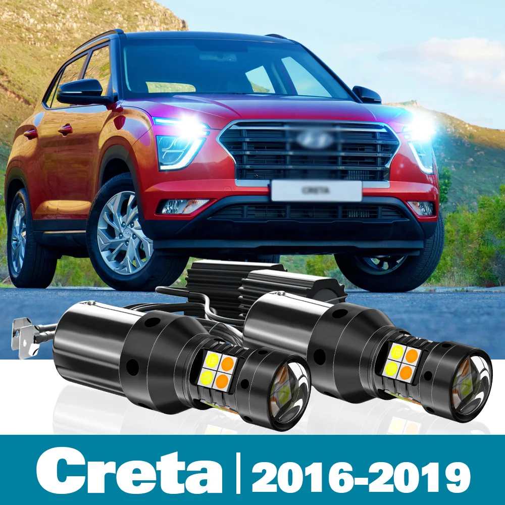 2pcs LED Dual Mode Turn Signal+Daytime Running Light DRL Canbus For Hyundai Creta Accessories 2016-2019 2017 2018
2pcs LED Dual Mode Turn Signal+Daytime Running Light DRL Canbus For Hyundai Creta Accessories 2016-2019 2017 2018