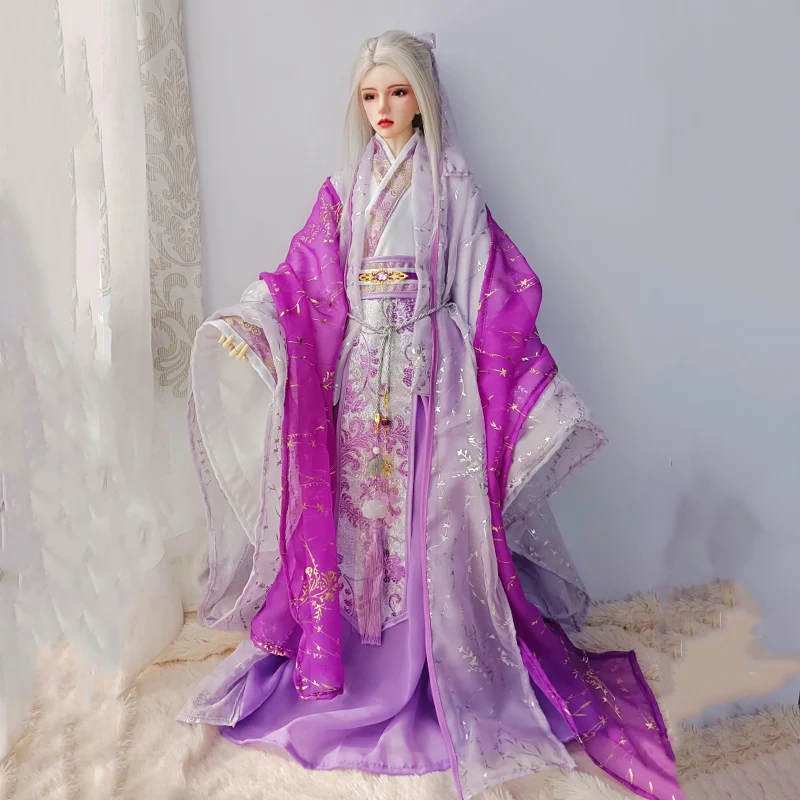 

1/4 1/3 Scale Ancient Costume BJD Hanfu Robe Warrior Outfit For MSD SD13 SSDF ID75 Strong Uncle Doll Clothes Accessories A1855