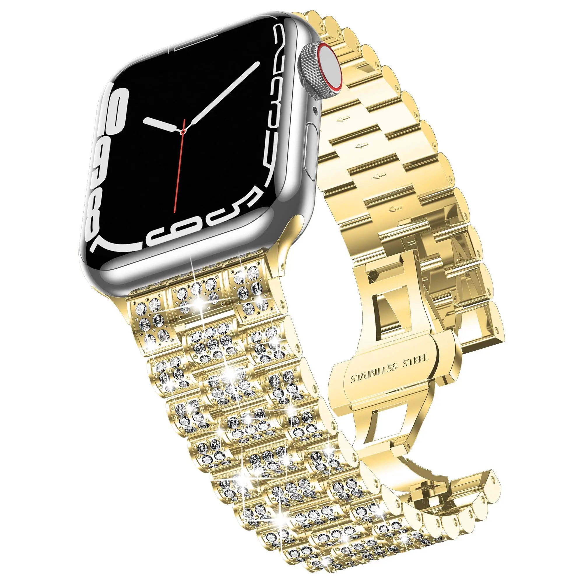 Women's Diamond Wristband For Apple Watch 8 Band 49mm 44mm 40mm 41mm 45mm Metal Correa Bracelet iWatch Series 7 6 Se Ultra Strap
Women's Diamond Wristband For Apple Watch 8 Band 49mm 44mm 40mm 41mm 45mm Metal Correa Bracelet iWatch Series 7 6 Se Ultra Strap