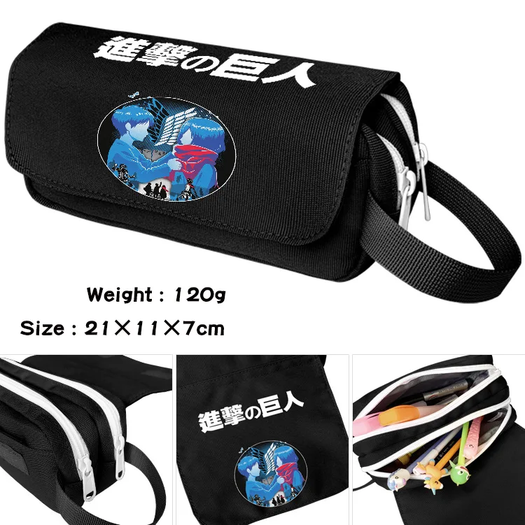Anime Attack On Titan Pencil Case Storage Bag Student Stationery Box Pen Bags Make up Cosmetic Bag
Anime Attack On Titan Pencil Case Storage Bag Student Stationery Box Pen Bags Make up Cosmetic Bag