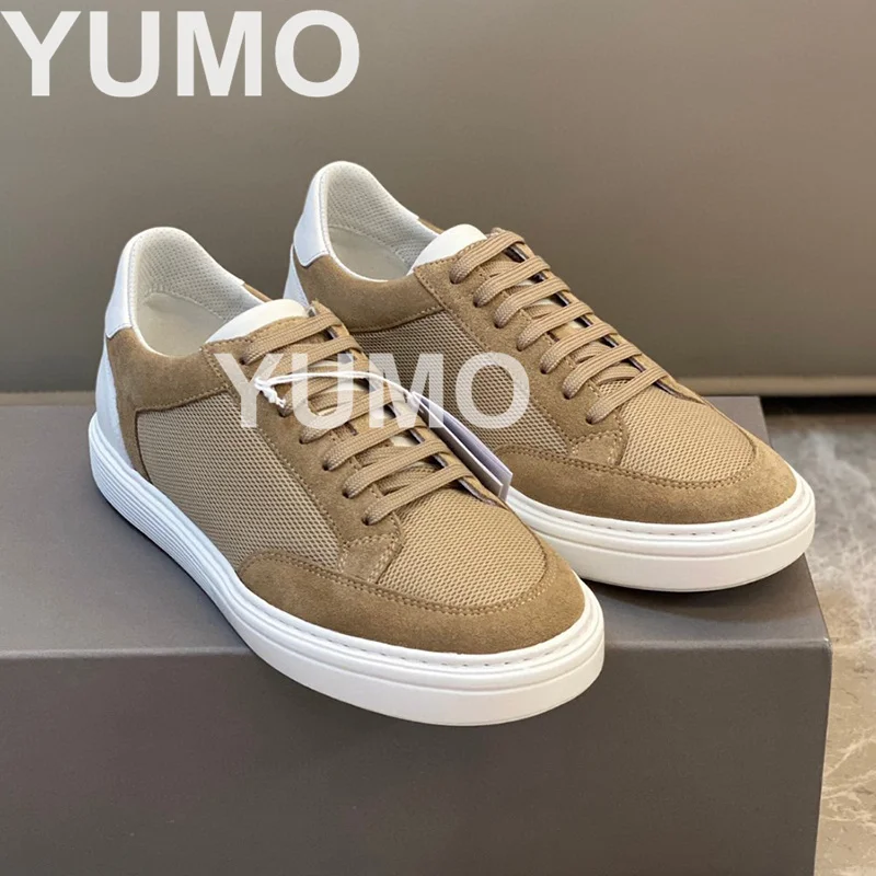 

Men Common Casual Sneakers Luxury Calfskin Lace Up Daily Flat Shoes Genuine Leather Minimalist Men Runway Shoes Size 39-44