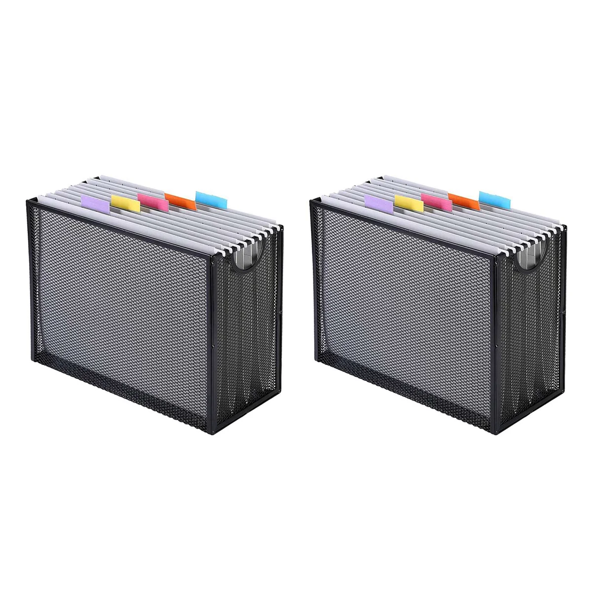 2X Hanging File Organizer Filing Box,Metal Mesh File Crate Desk Organizer Magazine Holder with 10 Hanging Folders
2X Hanging File Organizer Filing Box,Metal Mesh File Crate Desk Organizer Magazine Holder with 10 Hanging Folders