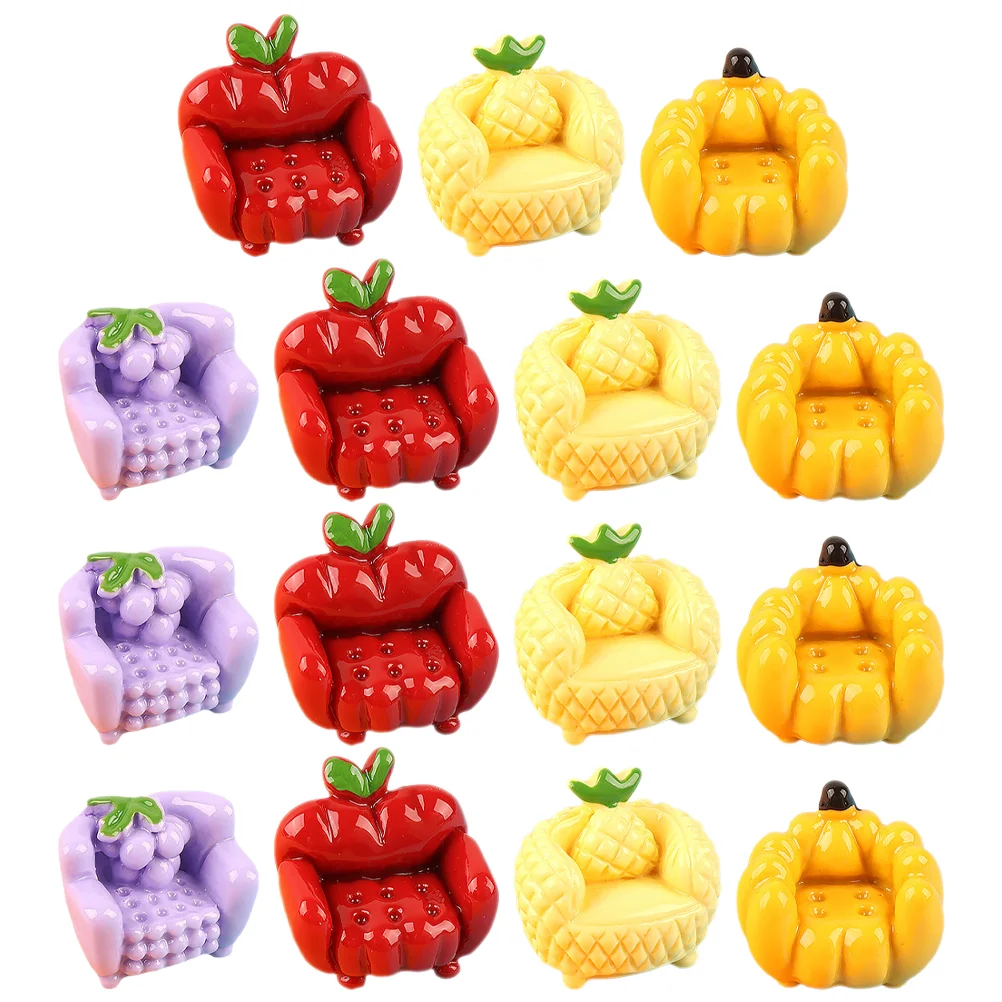 15Pcs Resin Fruit Sofa Charm DIY Miniature Sofa Ornament Phone Case Decoration (Mixed Style) 
15Pcs Resin Fruit Sofa Charm DIY Miniature Sofa Ornament Phone Case Decoration (Mixed Style)