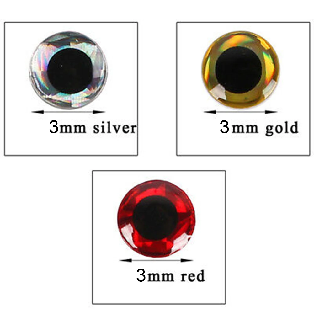 100pcs Fish Eye 3-9mm 3D Holographic Lure Fish Eyes Fly Tying Jigs Crafts Dolls Pesca Simulation Fisheye Sticker Fish Tackle
100pcs Fish Eye 3-9mm 3D Holographic Lure Fish Eyes Fly Tying Jigs Crafts Dolls Pesca Simulation Fisheye Sticker Fish Tackle