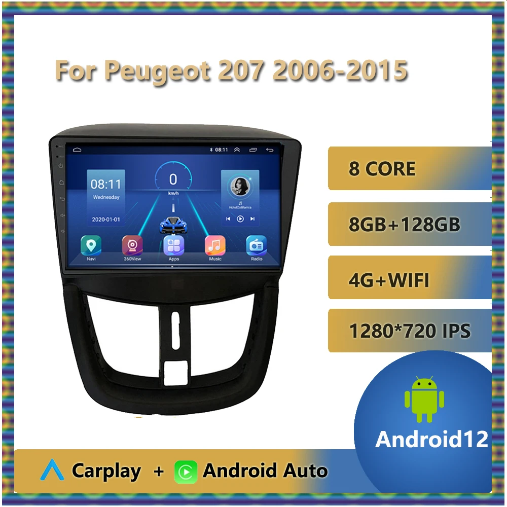 2 Din Car Radio For Peugeot 207 2006 - 2015 Android 12 Multimedia Player Navigation GPS Carplay 4G Head Unit Mirror Link RDS DSP
2 Din Car Radio For Peugeot 207 2006 - 2015 Android 12 Multimedia Player Navigation GPS Carplay 4G Head Unit Mirror Link RDS DSP