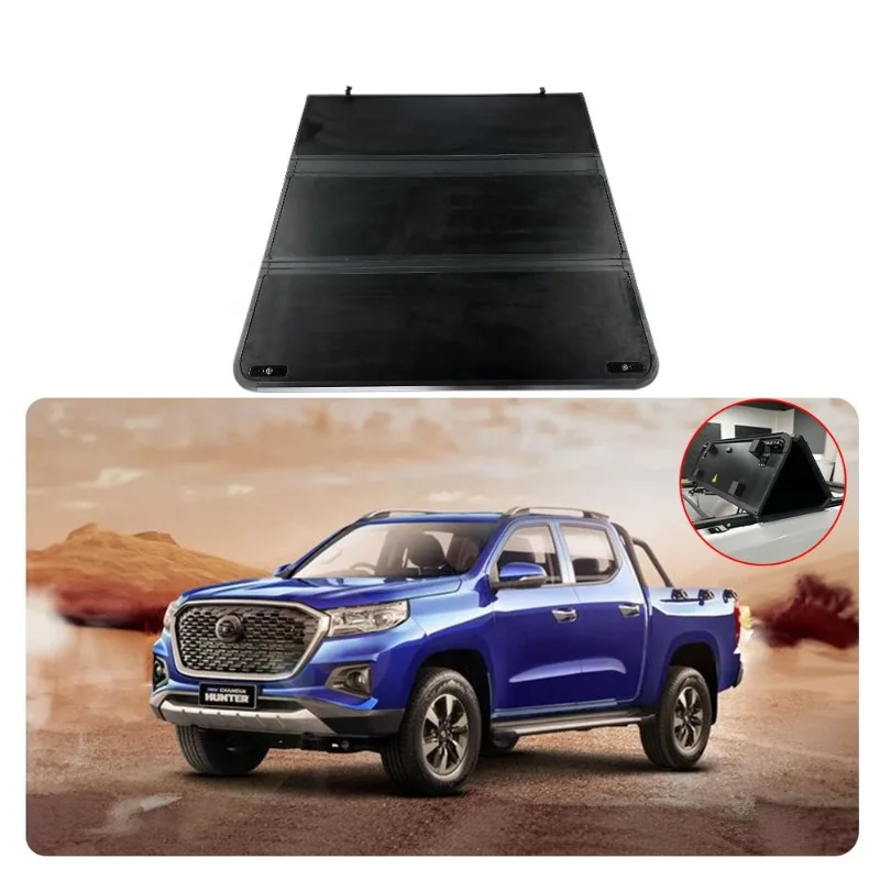 

Source The Best Pickup Truck Covers for ChangAn Kaicene Hunter F70 Hot Sale Hard Tri-fold Cover