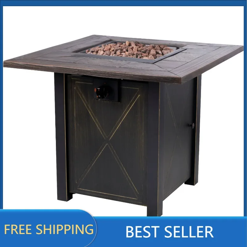 Patio & Garden Bond Belden 30" Square 50,000 BTU Propane Bronze Steel Fire Pit with Porcelain Top USA
Patio & Garden Bond Belden 30" Square 50,000 BTU Propane Bronze Steel Fire Pit with Porcelain Top USA