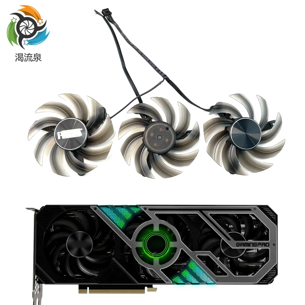 

FD8015U12D Cooling Fan For Palit GeForce RTX 3060 Ti 3070 3070Ti 3080 3080Ti 3090 Gamingpro OC Graphics Card Cooler Fan