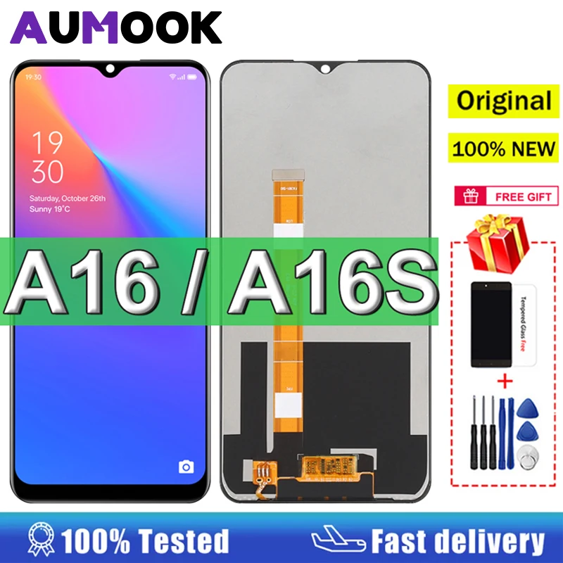 

6.52" Original LCD For Oppo A16 CPH2269 LCD Display Touch Screen Digitizer Assembly Replacement For Oppo A16s CPH2271 LCD