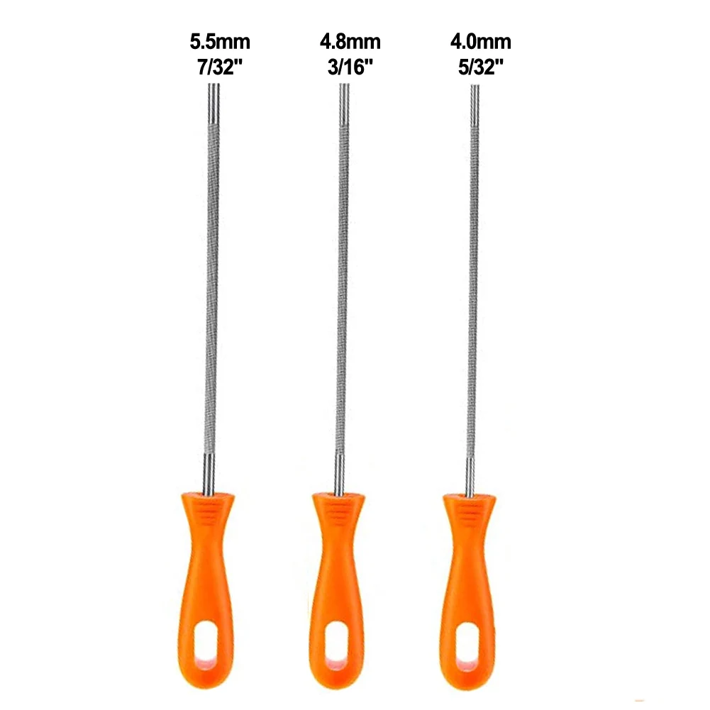 3pcs Chainsaw Chain Sharpener File Sharpener Round Plastic Handle For Chainsaw Accessories Garden Lawn Mowers Tools Power Parts
3pcs Chainsaw Chain Sharpener File Sharpener Round Plastic Handle For Chainsaw Accessories Garden Lawn Mowers Tools Power Parts