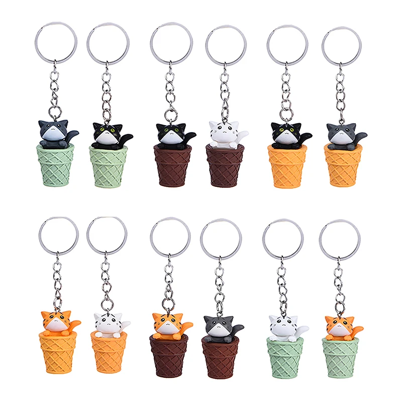 Kawaii Cartoon Ice Cream Cat Keychain Lovely Animal Car Keyring Adorable Bag Pendant For Girls Bags Decor
Kawaii Cartoon Ice Cream Cat Keychain Lovely Animal Car Keyring Adorable Bag Pendant For Girls Bags Decor