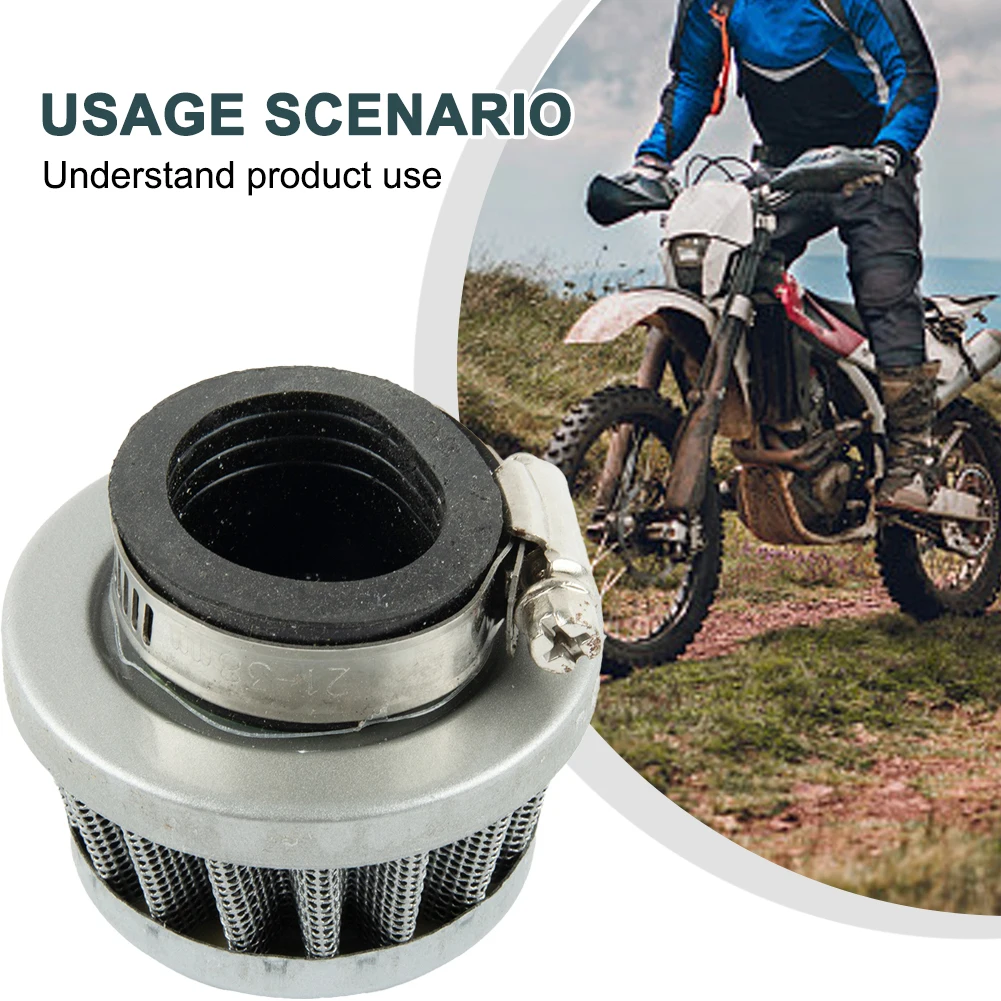 1x Universal 28mm Motorcycle Air Cleaner Intake Filter For Honda For Suzuki Improve Throttle Response Add More Horsepower(5~8hp)
1x Universal 28mm Motorcycle Air Cleaner Intake Filter For Honda For Suzuki Improve Throttle Response Add More Horsepower(5~8hp)