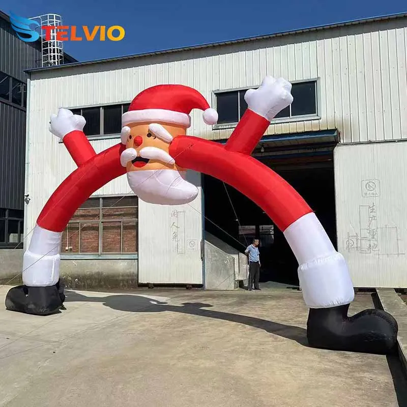 

2023 New Design Inflatable Santa Claus Arch Christmas Promotion Archway, inflatable Christmas Arch For Decoration