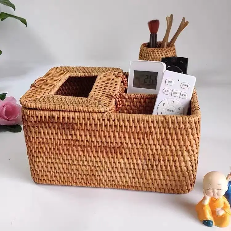 Креативная плетеная коробка из ротанга ручной работы, домашняя настольная корзина для хранения из ротанга
Креативная плетеная коробка из ротанга ручной работы, домашняя настольная корзина для хранения из ротанга