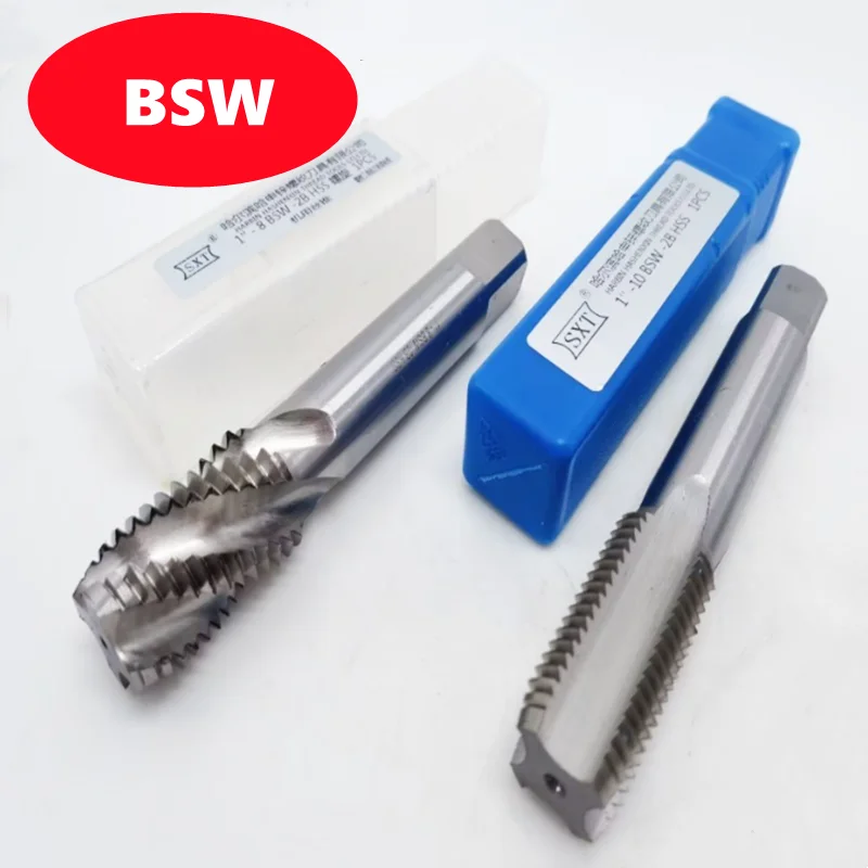 W6542 HSS 55 ° British American spiral tap and straight groove tap BSW, machine tool and hand tool for internal thread tapping
W6542 HSS 55 ° British American spiral tap and straight groove tap BSW, machine tool and hand tool for internal thread tapping