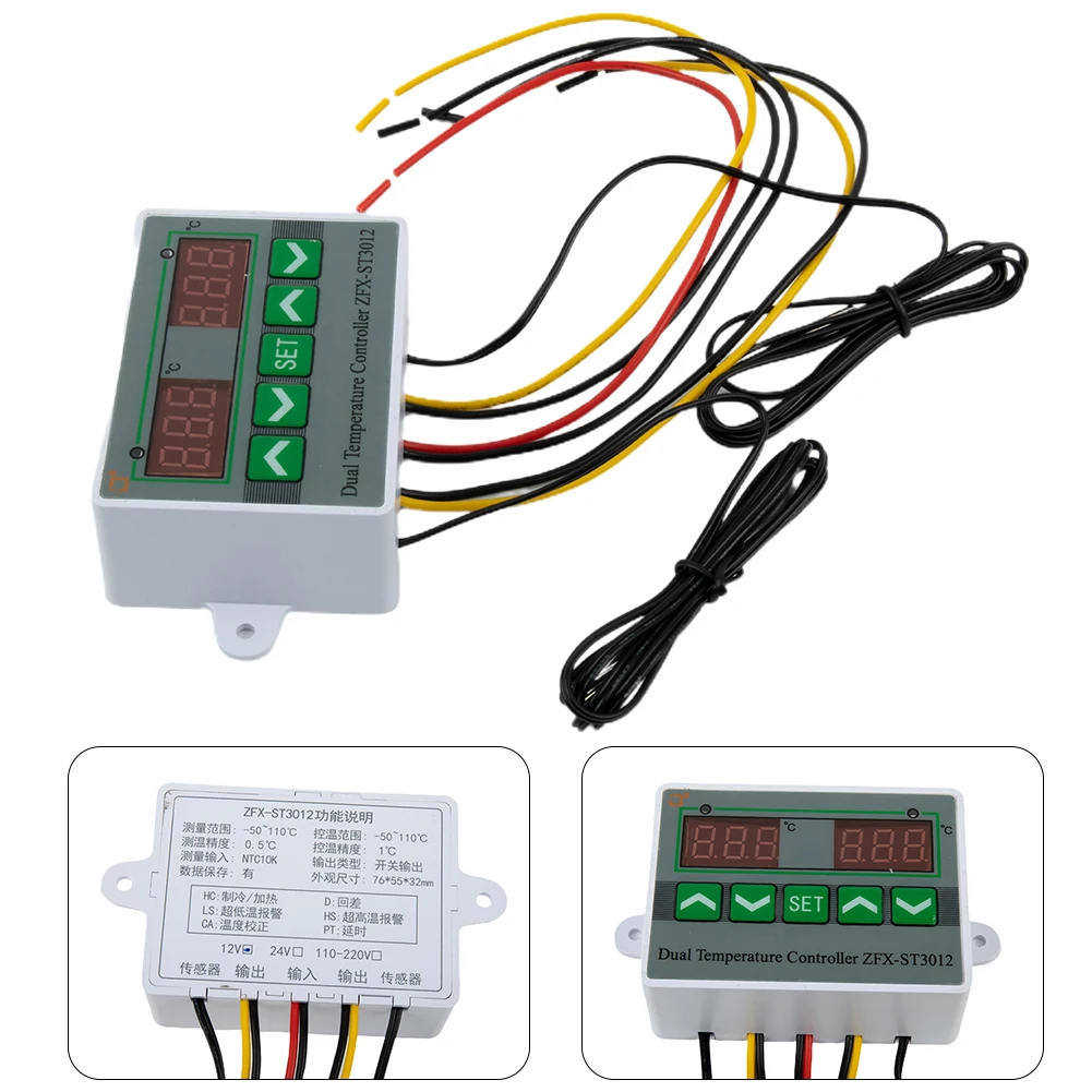 12V 24V 220V Microcomputer Digital Display Temperature Control Switch Thermostat Sensor Temperature Controller Switch
12V 24V 220V Microcomputer Digital Display Temperature Control Switch Thermostat Sensor Temperature Controller Switch