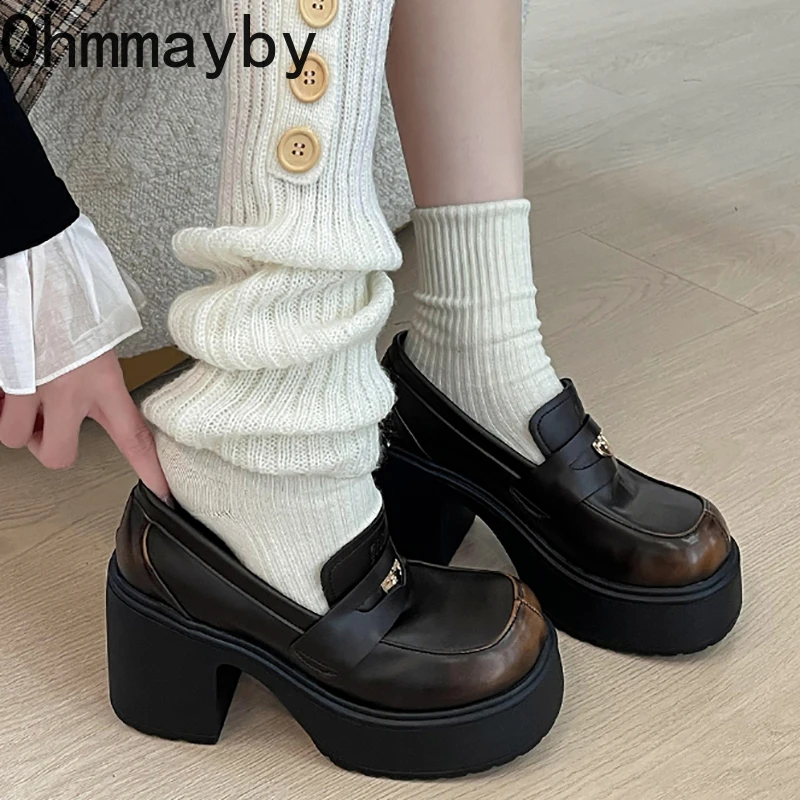 Designer Platform Women Mary Jane Shoes Fashion Slip On Ladies Elegant High Heel Shoes Street Style Women's Pumps Shoes
Designer Platform Women Mary Jane Shoes Fashion Slip On Ladies Elegant High Heel Shoes Street Style Women's Pumps Shoes