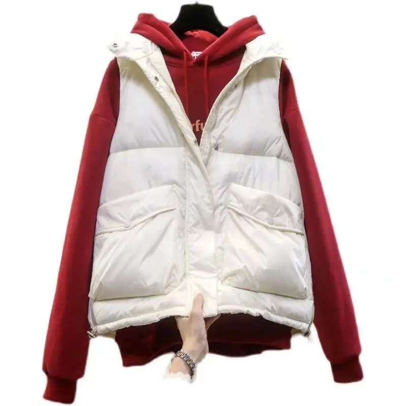 2023 Winter New Women's Down Cotton Waistcoat Jacket 5XL Fashion Loose Sleeveless Coat Female Solid Casual Vest Outwear Tops
2023 Winter New Women's Down Cotton Waistcoat Jacket 5XL Fashion Loose Sleeveless Coat Female Solid Casual Vest Outwear Tops