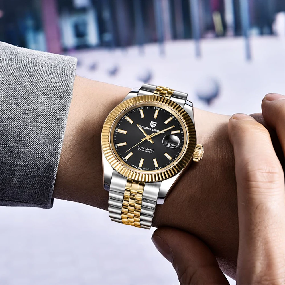 PAGANI DESIGN Man Automatic Watch Top Brand Luxury Mechanical Watch Stainless Steel 100M Waterproof Watch Men Clock Reloj Hombre PAGANI DESIGN Man Automatic Watch Top Brand Luxury Mechanical Watch Stainless Steel 100M Waterproof Watch Men Clock Reloj Hombre