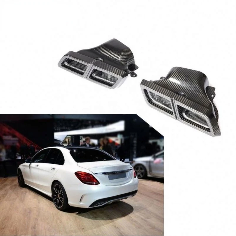 Universal Dry Carbon Fiber C Class E Class S Class Exhaust Muffler Tips for Mercedes Benz W205 W204 W222 W218 S63 S65 AMG
Universal Dry Carbon Fiber C Class E Class S Class Exhaust Muffler Tips for Mercedes Benz W205 W204 W222 W218 S63 S65 AMG
