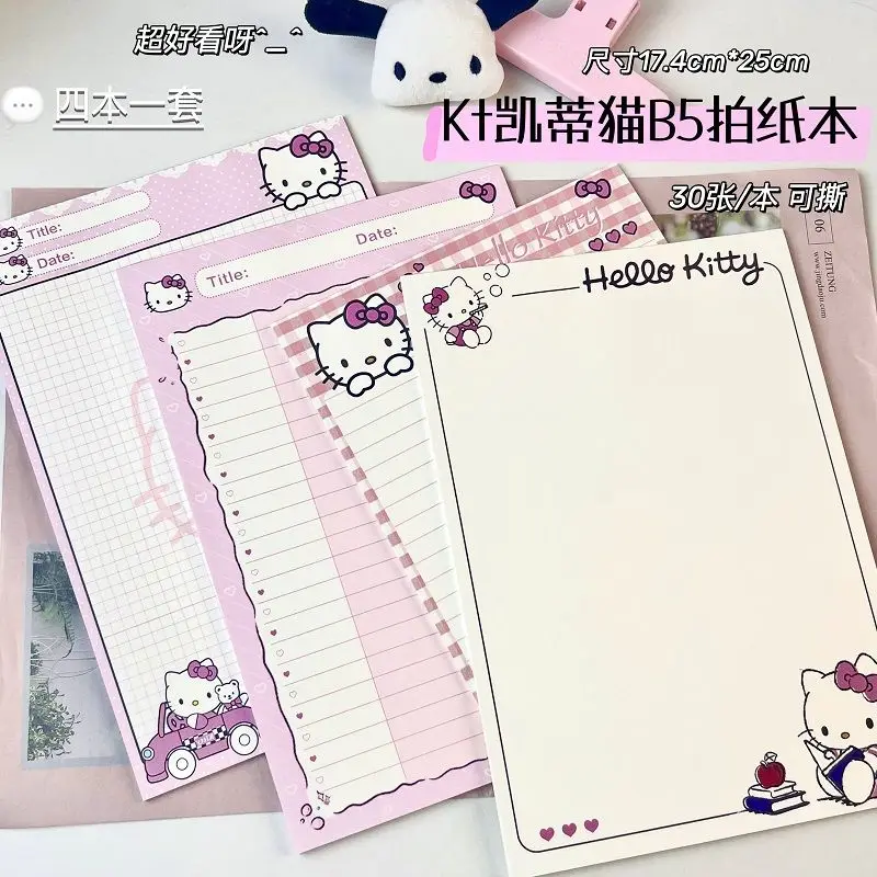 Sanrio New Cute Hellokitty Notebook B5 Paper Pad Can Tear Up Students with High Appearance Level INSTa-style Notes
Sanrio New Cute Hellokitty Notebook B5 Paper Pad Can Tear Up Students with High Appearance Level INSTa-style Notes