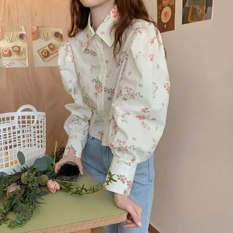 Spring And Summer Temperament Bubble Sleeve Short Long Sleeved Printed Shirt Women's 2023 Sweet Top
Spring And Summer Temperament Bubble Sleeve Short Long Sleeved Printed Shirt Women's 2023 Sweet Top