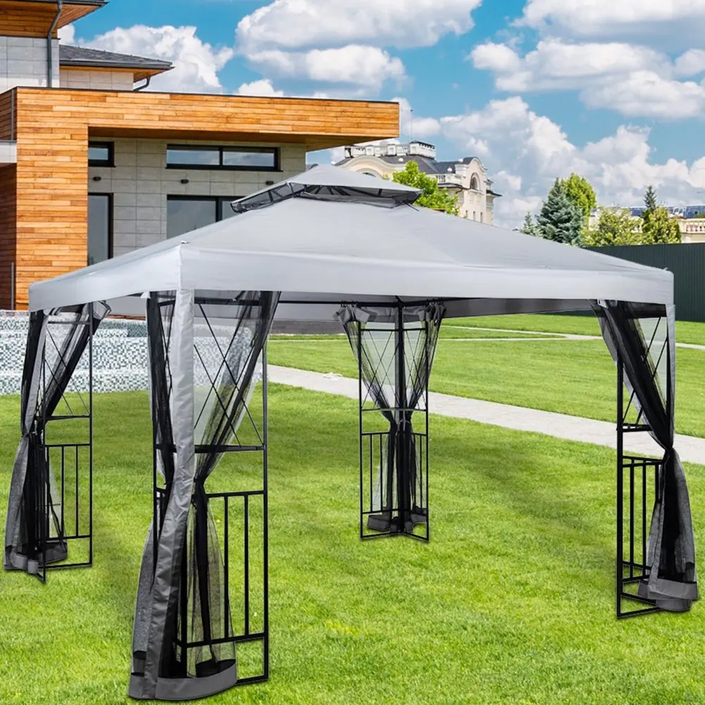 10 'x 10' квадратный навес для Патио наружная Погодостойкая стальная рама постоянный павильон с москитной сеткой и угловыми полками
10 'x 10' квадратный навес для Патио наружная Погодостойкая стальная рама постоянный павильон с москитной сеткой и угловыми полками